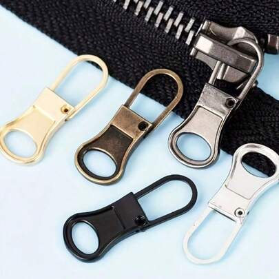 2/4/10个装可拆卸拉链头，适用于包包、外套、鞋子，无需工具即可更换拉链头