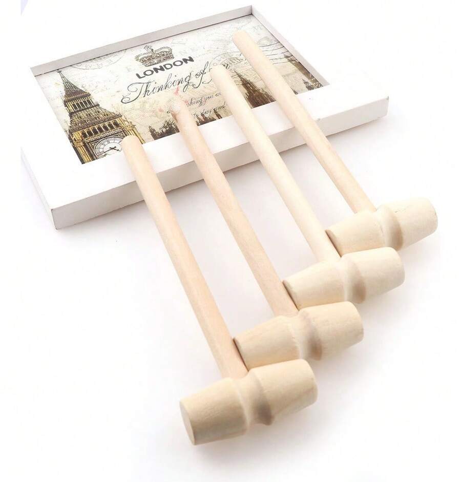 TendenciaSet 10 Mini Martillos De Madera Romper Chocolates SorpresaCalidad premium - 1 - Ver 1