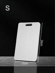 Home Cutting Board - Double-Sided Stainless Steel Construction, Non-Porous Surface, Easy To Clean - Ideal For Kitchen, Camping, Restaurants, Meats, Vegetables, Fish - Hygienic Prep Board, Camping Essential, Stylish Design, Sturdy Structure, Multi-Purpose Kitchen Tool, Outdoor Enthusiasts, Butcher Commercial Kitchen, Kitchen Cutting Board, Kitchen Accessories