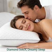2-Pack Pillows,Bed Soft Support Queen Pillow Pillow Helps Sleep And Protect The Neck Pillow , Hotel Collection Standard/Queen Bed Pillow Set Set Of 2 Down Alternative Bedding For Supine, Stomach Or Side Sleepers Luxury Hotel Comfort Pillow Holiday Perfect Gift For Home Decor Bed Pillows And Home Goods(White) 20X30in - trắng - Xem 4