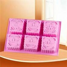 1pc Cartoon SpongeBob Silicone Ice Cube Tray, Jelly Mold, Steamed Rice Cake, Cake Baking Mold, Clay, Soap Mold - Multicolor - View 4