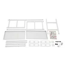 YUNRUX Storage Island & Carts - White - View 3