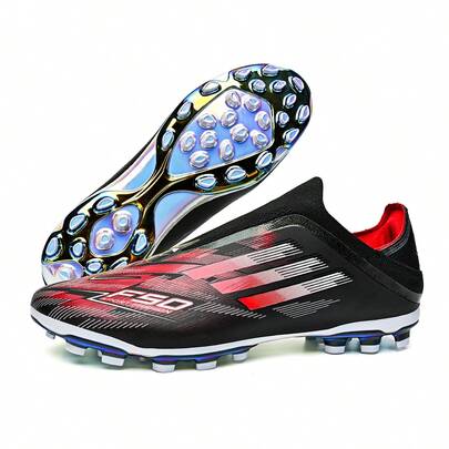 男士足球鞋，轻便专业足球鞋钉，电镀鞋底，男女通用运动鞋，适合足球训练