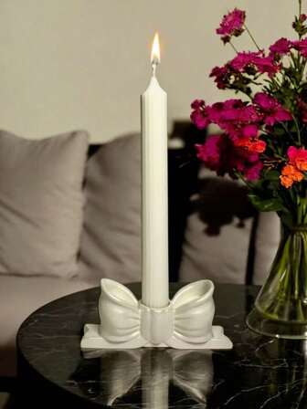 1 Molde de silicona en forma de lazo para vela aromática DIY, molde creativo para hacer velas, portavelas, decoración del hogar, regalo, molde de resina epoxi para manualidades y artesanía