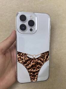1 st. transparent coolt rymdskal leopardmönster innerfoder TPU skyddande telefonskal kompatibelt med 13 14 15 16 Pro Max 17 17 Pro 17 Air 17 Pro Max, 11 12 Pro Max X XR XS Max 16 16 Pro 16 Plus 7 8 Plus 13 Mini 12 Mini 15 Pro Max 14 Pro 14 Plus 15 Plus, modernt, stötsäkert, vattentätt