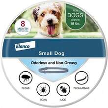 Small Dog Flea Collar, Puppy Tick Collar, Suitable For Pets Under 18 Pounds. Provides Long-Term Protection For 8 Months. - Xám - Xem 1