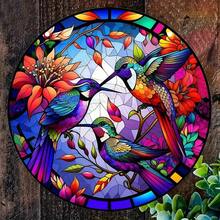 1 Peça Placa Acrílica Redonda, Armadilha de Sol do Labrador, Penduricalho de Janela de Plástico Tingido, Placa de Cachorro, Placa Acrílica, Ornamento Suspenso, Placa Circular, Decoração de Guirlanda, Presente de Feriado, 6x6In/15x15CM, Decoração de Janela, Decoração de Varanda, Decoração de Parede, Decoração de Quarto, Produtos de Decoração Doméstica