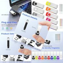 ABLAZE Memoria USB de 512 MB USB Paquete de 10 USB 2.0 Memory Stick 512 MB USB Flash Drive Bulk Pendrive Thumb Drives Color Mixto - 512MB+Paquete de 100 - Ver 1