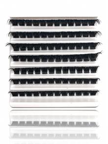 120pcs Individual False Eyelashes, DIY Eyelash Extension, Lightweight Criss-Cross Soft Daily Cluster Lashes, Thin Band Natural Look Fake Eyelashes - C - View 12