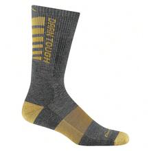 Darn Tough Vermont Backbone Boot Socks For Men, Midweight Work Boot Socks With Cushion & Padded Shin, Style 2207,Large,Grey - Grey - View 1
