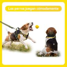 Arnés para Perros pequeños, medianos y Grandes, Chaleco Reflectante Ajustable con Correa Resistente de 1.5 m, arnés antitirones,37283180 - Verde Lima - Ver 6