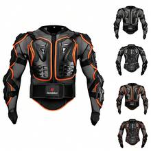 1pc Orange & Black Motorcycle Protective Gear, Chest, Back & Elbow Guards, Motocross Racing Safety Jacket, Unisex, Motorcycle Accessories