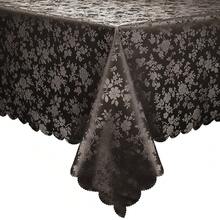 Smiry Waterproof Vinyl Tablecloth, Rectangle Heavy Duty Table Cloth, Wipeable Table Cover For Kitchen And Dining Room (Coffee 1, 60X102 Inch) - 咖啡桌 102 英吋 x 60 英吋 長方形 - 查看 1