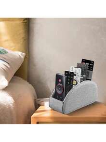 EstiloTV Con 5 Compartimentos, Organizadores De Computadora, Organizador De Escritorioalmacenamiento De TV, DVD, Blu-Ray, Reproductor Multimedia, Controlador De CalefaccióN (Gris)VersióN Mejorada - 1 - Ver 7