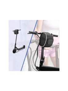 Bolsa para Manubrio de Bicicleta, Impermeable, Tubo Frontal, Gran Capacidad con Bolsillo de Malla, Cubierta de Lluvia, Universal para Bicicletas,37267366 - Multicolor - Ver 5