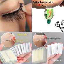 10 件斜翼假睫毛，全条自然浓密卡通睫毛，斜翼狐狸眼睫毛