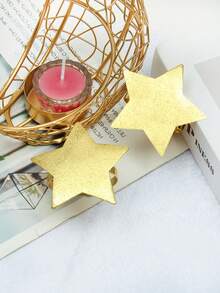 4-12pcs Premium Matte Star Napkin Rings, Suitable For Holiday Table Decor, Ramadan, Weddings - Multicolor - View 11