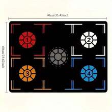 1pc Basketball Dribbling Training Mat, Noise Reduction & Anti-Slip, With Dribbling Rings Design To Improve Ball Handling Skills, Basketball Training Equipment | Quiet Training Mat | Durable Basketball Mat, Suitable For Indoor Dribbling Practice, Christmas Gift