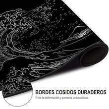 E T EASYTAO Alfombrilla para Ratón XXL Profesional 800 * 300 * 3 mm Mousepad de Escritorio Grande Impermeable y Antideslizante para Gamer Empleado Ordenador PC Laptop(Ondulada) - Ondulada - Ver 6