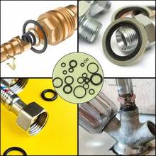 O型圈硅胶密封件套装，耐热耐油O型圈组合装，适用于汽车维修、水管密封和燃气/空气接头维护 - 彩色 - 查看 11