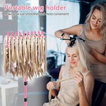 144-Hole Upright Braiding Rack, Hair Clip Organizer, Braid Separator Display Stand (Pink) - Multicolor - View 5