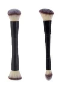 Professional Dual-Headed Makeup Brushes, Powder Brush, Blush Brush, Makeup Tools, Soft Fibers, Easy To Carry, Travel Brushes - 黑色 - 查看 8