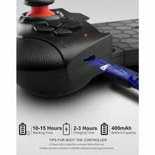 Joso Mobile Game Controller for  Android PC Steam Direct Play 15 Hours Playtime Phone Controller Gamepad Joystick for  14 13 12 Pro Max Galaxy S23 S22  iPad Tablet MFi Games-0003 - Negro - - Ver 8