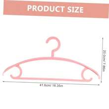 LABRIMP 10piezas Perchas De Plástico Antideslizantes Giratorias Organizadoras Armario Ropa - Rosa Fucsia - Ver 7