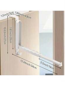 EstiloTendencia2 Unidades Perchero Para Puerta Plegable, Ganchos Para Puerta Colgadores De Ropa, Percha De Viaje PortáTil, Sin Taladrar, Gancho Perchero Para Colgar Toallas, Abrigos, Sombrero Y BatasCalidad PremiumVersióN Mejorada - 1 - Ver 3