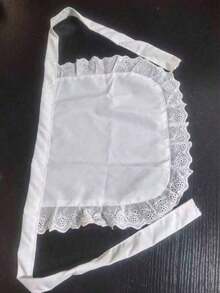 1PC Cute Princess Style Apron, Kitchen And Home Cleaning Protective Apron, Cooking Apron, Daily Half Body Apron Suitable For Kitchen And Bedroom, New Year's Gift, Valentine's Day Gift - 彩色 - 查看 5
