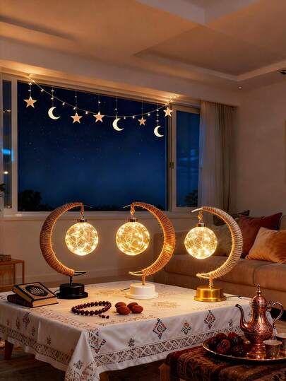 Moon Lamp, Magic Moon Lamp, Bedroom Decor Lamp, Fairy Lamp, Starry Sky Lamp, Magic Night Light, Galaxy Lamp, Decoration, Christmas Decoration, Gift, Lighting Decor