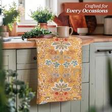 Maison d' Hermine - Juego de 3 toallas de cocina de algodón 100% 27.50" x 20" paños de té reutilizables absorbentes con asa para colgar para cocina hogar comedor fiestas de cócteles primavera - 02Marquesa - Ver 5