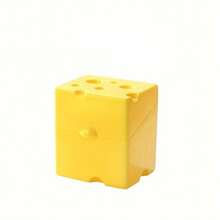 Cheese Slice Storage Box, Airtight Moisture-Proof Non-Odor Large Capacity Flip-Top Container, Cute Cheese-Shaped Refrigerator Food Organizer - Yellow - View 10