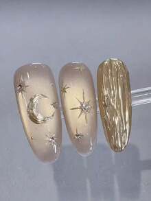 1pc Nail Art Mold With Cross, Sun, Star, Moon, Liquid Silver, Mysterious Tarot, 3D Nail Jewelry Transparent Silicone Mold - Clear - View 10