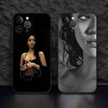 Funda de teléfono de silicona mate negra compatible con iPhone 17 Air, 16, 15, 14, 13, 12, 11 Pro Max, funda suave de TPU, funda compatible con iPhone 17 Pro, 17 Pro Max, 17, 16 Pro - z6 - Ver 4