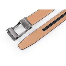 Men's Belt, Ratchet Dress Casual Belt With Adjustable Automatic Buckle Trim To Fit,36inch-40inchWaistAdjustable,CognacBrown-01 - 干邑棕-01 - 查看 7