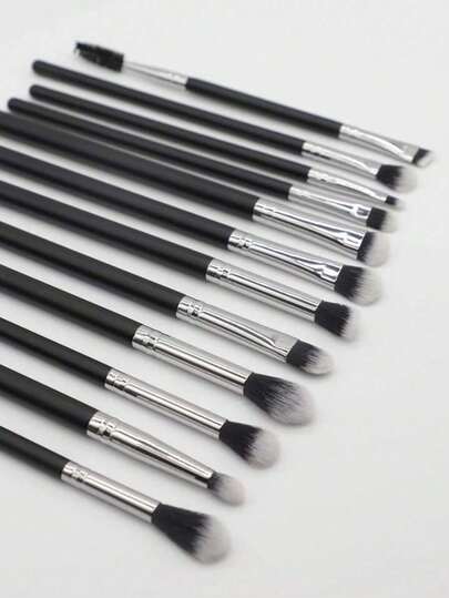 12/10pcs Black Eye Makeup Set, Suitable For Daily Use, Gifting, Parties, And Travel, No Storage Bag Included
