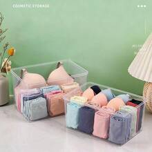 Organizador de escritorio de plástico transparente de gran capacidad con cajón - Almacenamiento multifuncional para suministros de oficina, archivos y cables