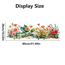 Vibrant Floral & Greenery Peel And Stick Wallpaper, Waterproof PVC Home Decor Sticker, Can Be Used As Gift For Friends Or For Wall, Room, Window Decoration To Refresh Your Home - Multicolor - View 9