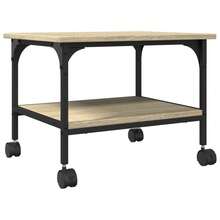 vidaXL Supporto per stampa a 2 livelli in sonoma 50x40x38 cm - Castano - Visualizzare 2