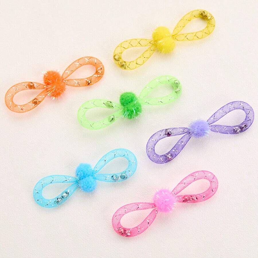 6pcs Pet Toys, Cat Toys, Throwing Toys, Self-Entertainment Toys, Scratch & Bite Resistant, With Bells & Sound - Multicolor - View 1