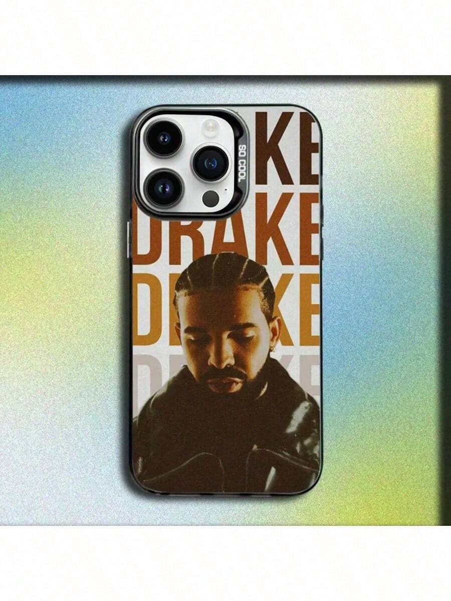Funda de teléfono Rapper D-Drake compatible con 17,16,15,14,13,12,Pro,Max,Plus,E,SE4,Air,Mini, caja IMD negra, cubierta compatible con funda 17 pro max, funda 17 pro, funda 17, funda 16, funda 16 pro max, funda 15. - Z4 - Ver 1