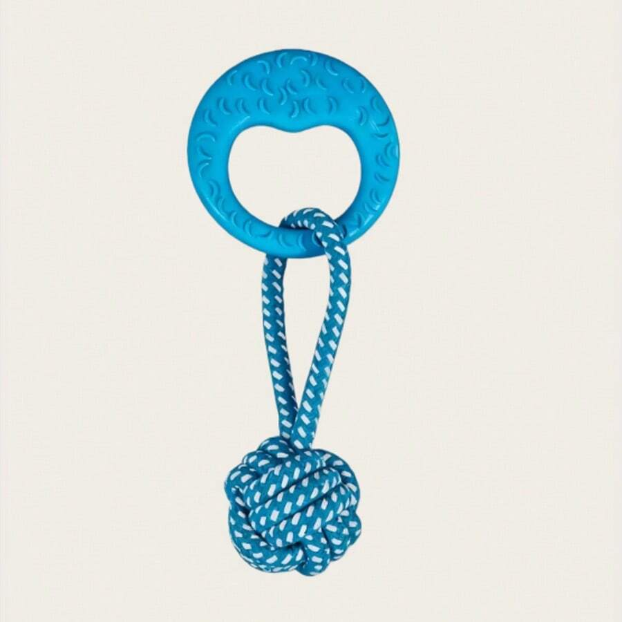 Pet Supplies Dog Toys, Handmade Woven Rope Toys, Interactive Play Toys, Chew Toys - Navy Blue - View 1