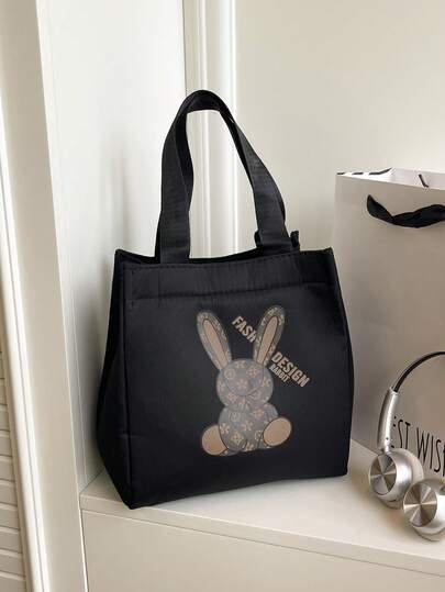 1 Pack Lunch Box Bag Student Model Comes With Tote Bag For School, Office Portable Food Bag, Back-To-School Supply Bag