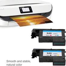 Cartucho de impresión 940 para HP Officejet Pro 8500 y C4900 – sin problemas de detección gracias a su chip inteligente actualizado, funciona desde el primer intento y mantiene el historial de nivel de tinta visible en tu computadora. - Azul - Ver 2