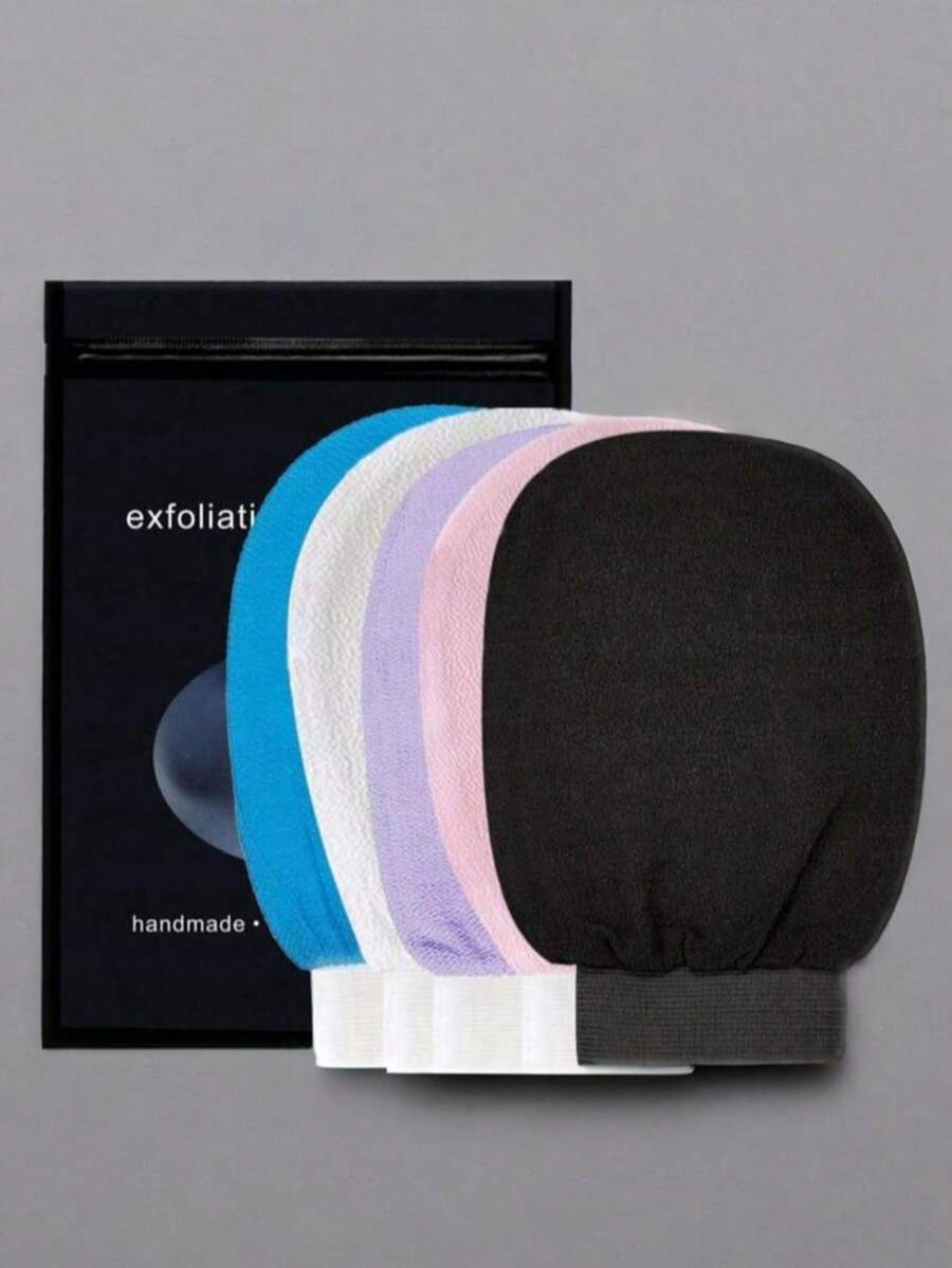 1 Deep Exfoliating Glove, Double-Sided Scrubbing Glove, 100% Adhesive Fiber Frosted Bath Cleaning Glove, Used For Cleaning The Skin, Removing Dead Skin And Dirt, Without Harming The Skin - Multicolor - View 1