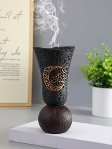 1个新款圆形底座优雅简约耐热便携式树脂香炉，适用于家居装饰、办公室、节日、瑜伽等场合，也可作为返校、毕业、纪念品、装饰品和礼品。 - 彩色 - 查看 3
