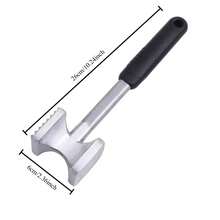 1pc Square Meat Tenderizer, Steak Pounder, Large Size Household Meat Mallet, Double-Sided Meat Hammer - Silver - View 8