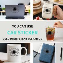 4pcs Car Stickers And Decals, Car Window Decals Vinyl,  Live By The Sun Love By The Moon Automotive Decals,Funny Bumper Stickers - A - Xem 7