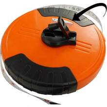 Cinta Larga Fibra de Vidrio Cinta Métrica Profesional Doble Cara 30M SW-81130702 - naranja - Ver 3